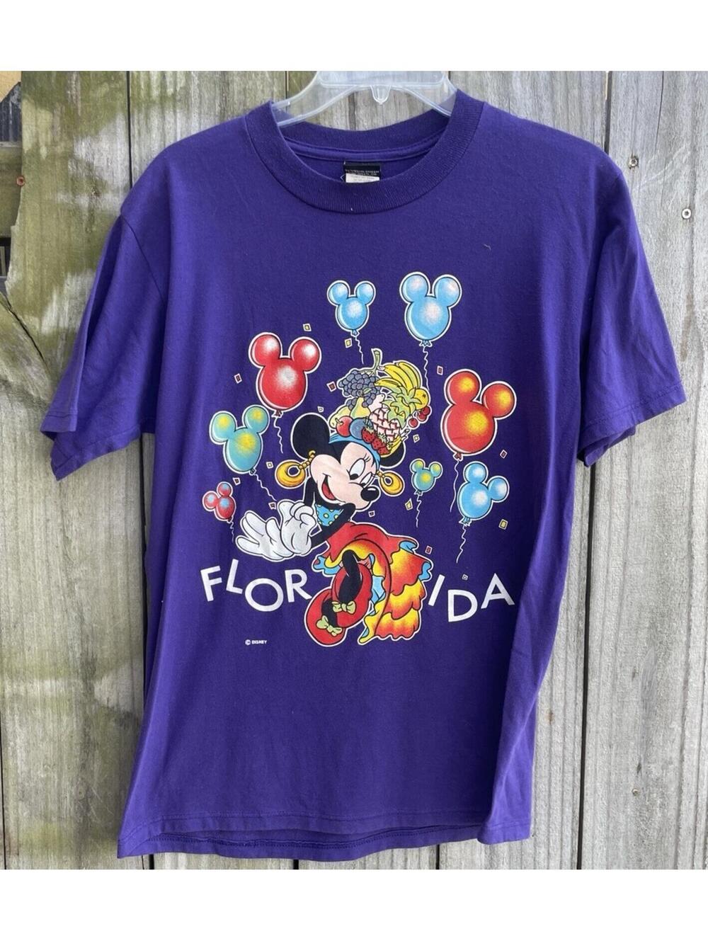 Medium Minnie Mouse Short Sleeve Purple T-Shirt Florida